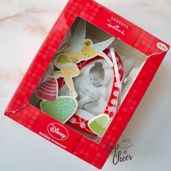✨2/$10 🎄Hallmark Tinkerbell Photo Ornament - Picture 2 of 6